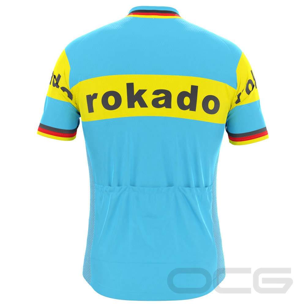 Men's Retro 1973 Team Rokado German Cycling Jersey