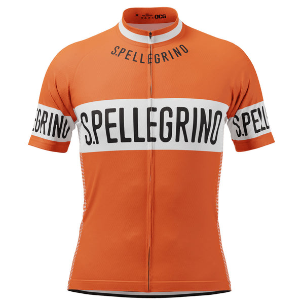 Men's Retro 1976 San Pellegrino Short Sleeve Cycling Jersey