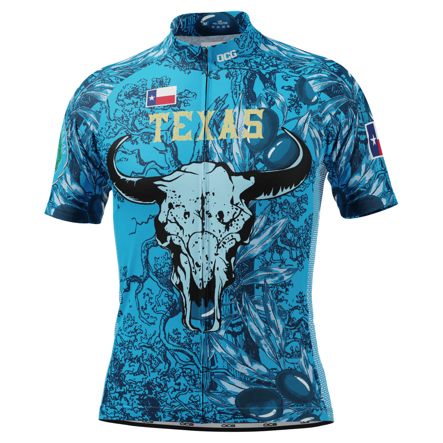 Men's Texas Longhorn US State Icon Short Sleeve Cycling Jersey