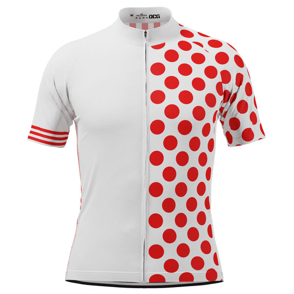Men's Dots Cycling Jersey - Navy/Melon