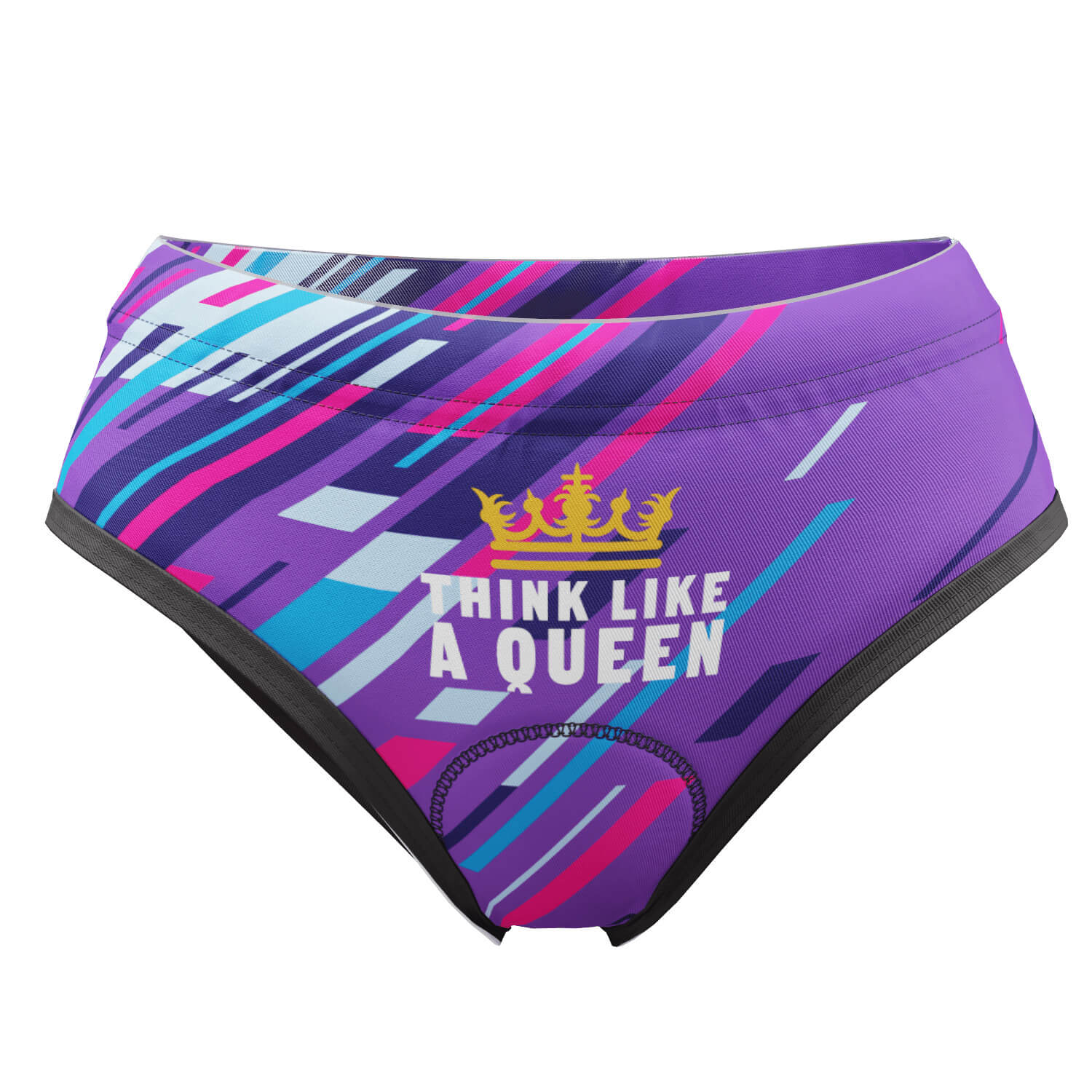 Women's Think Like a Queen Gel Padded Cycling Underwear-Briefs