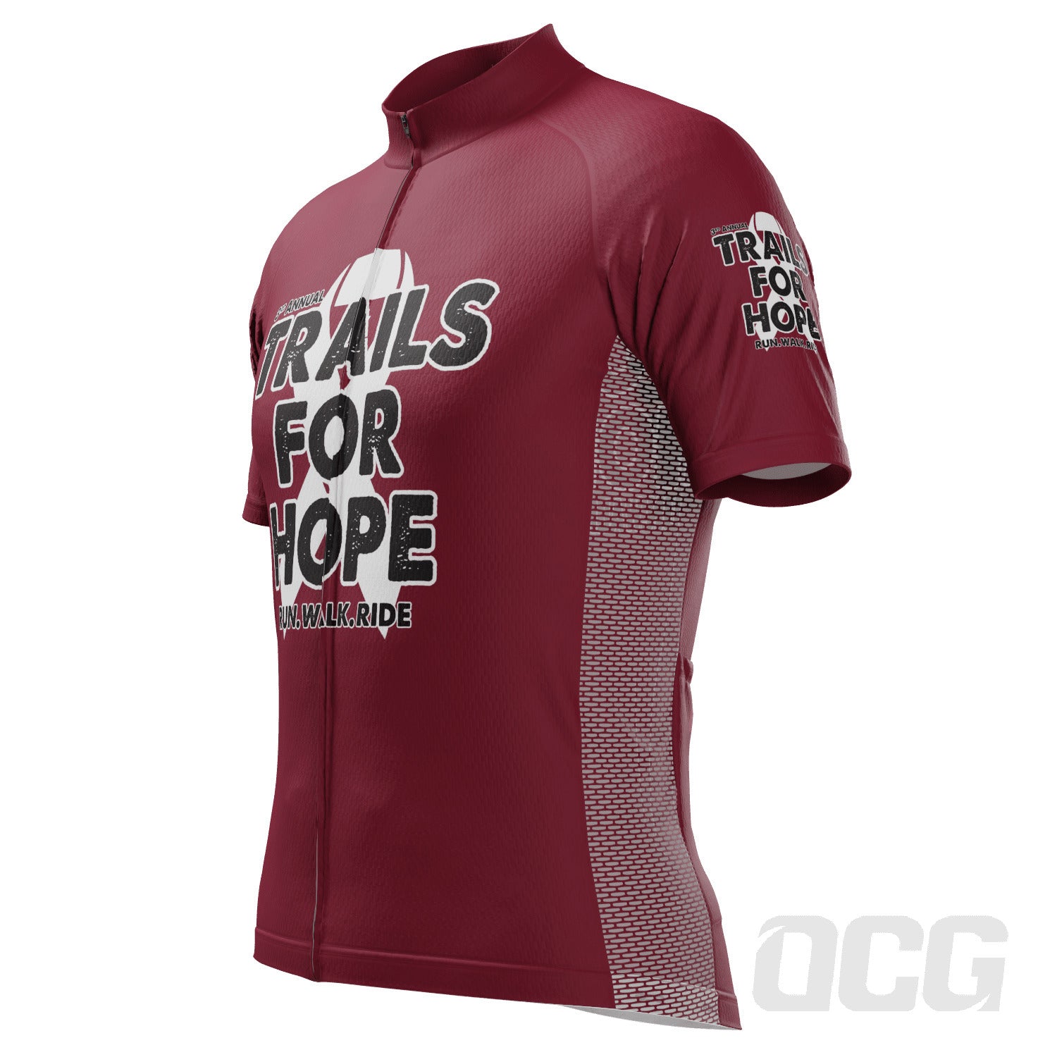Men's 3rd Annual Trails for Hope Short Sleeve Cycling Jersey