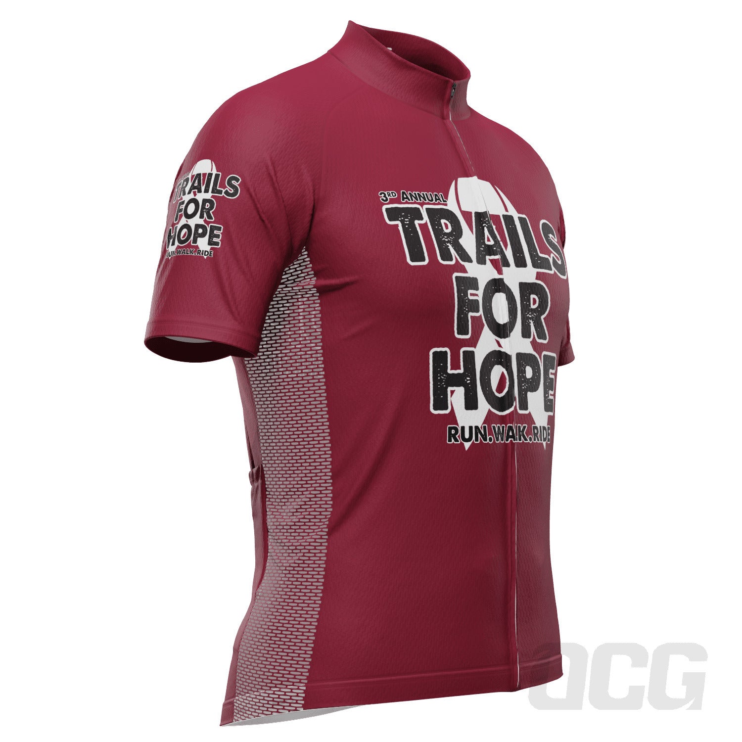 Men's 3rd Annual Trails for Hope Short Sleeve Cycling Jersey