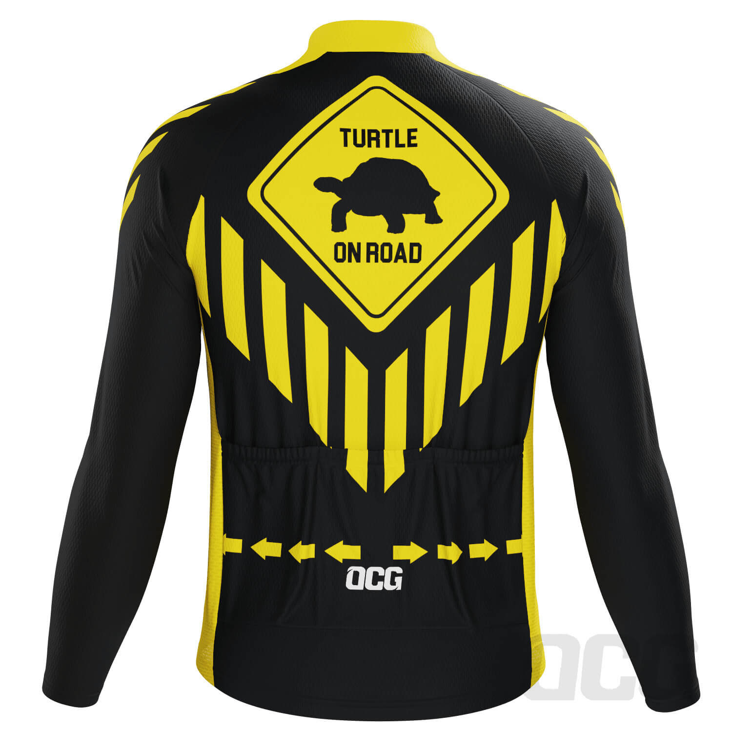Men's Turtle on Road Long Sleeve Cycling Jersey