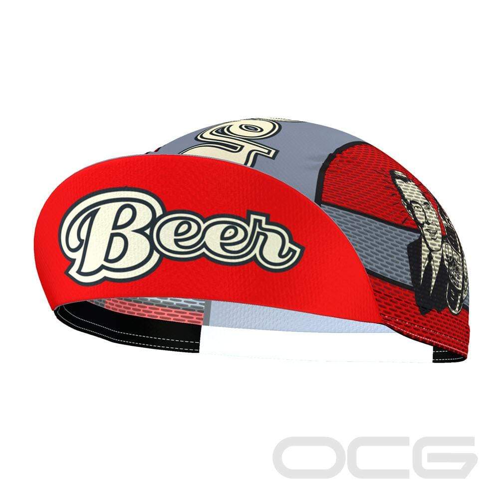 Unisex Beer Quick-Dry Red Cycling Cap