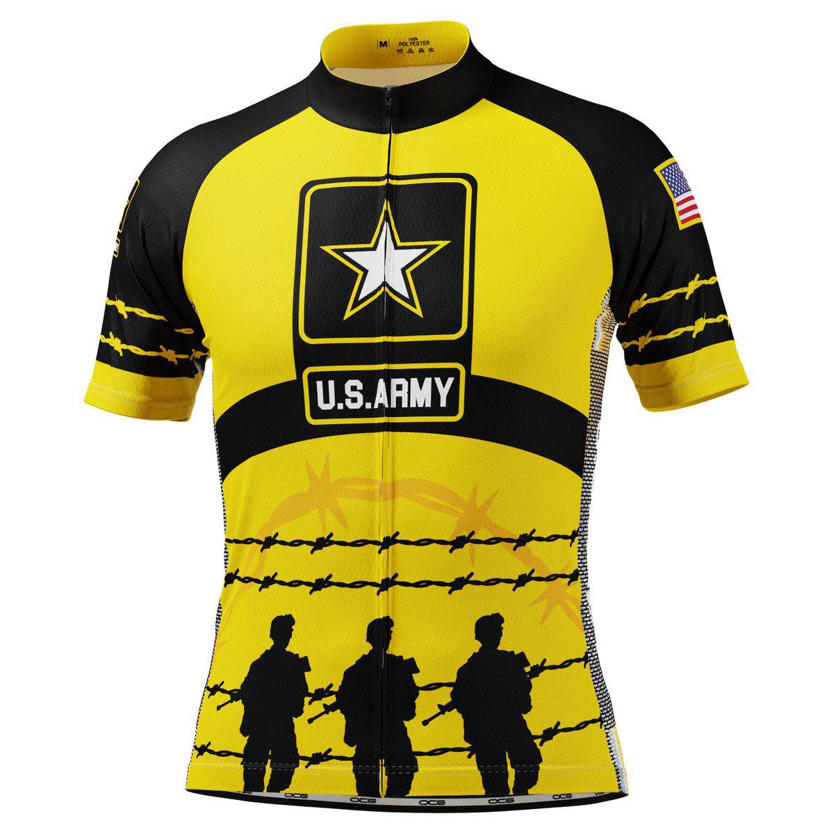 Men's USA Army Troops Barbed Wire Short Sleeve Cycling Jersey only ...