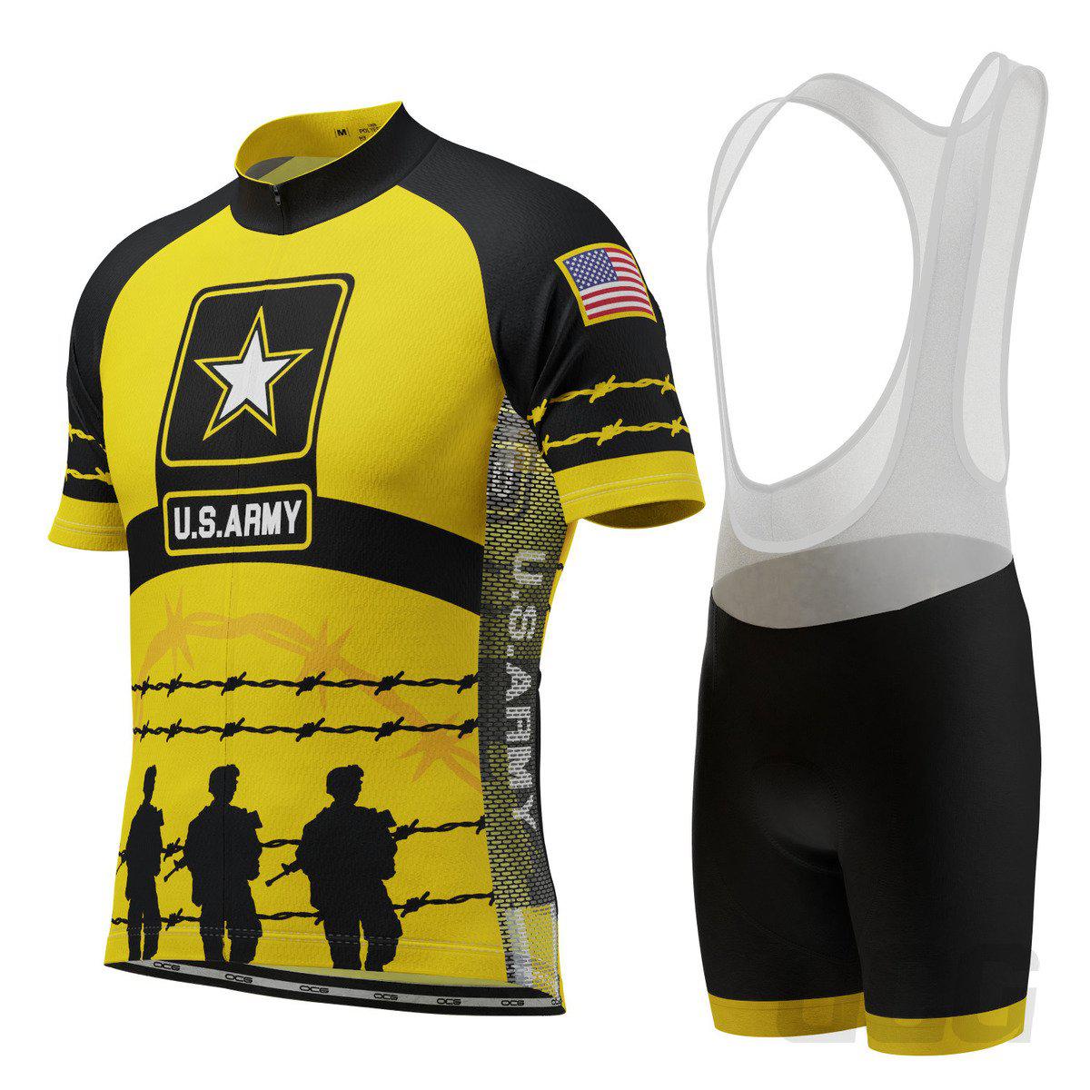 Men's USA Army Troops Pro-Band Short Sleeve Cycling Kit