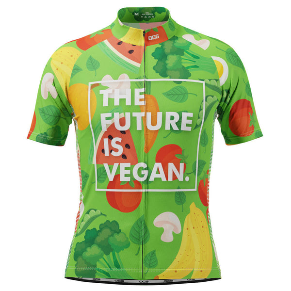 Men's The Future is Vegan Short Sleeve Cycling Jersey