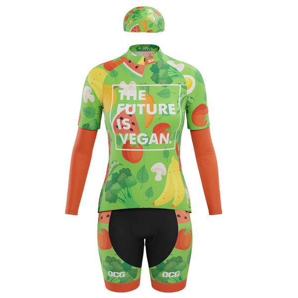 Women's The Future is Vegan 4 Piece Cycling Kit