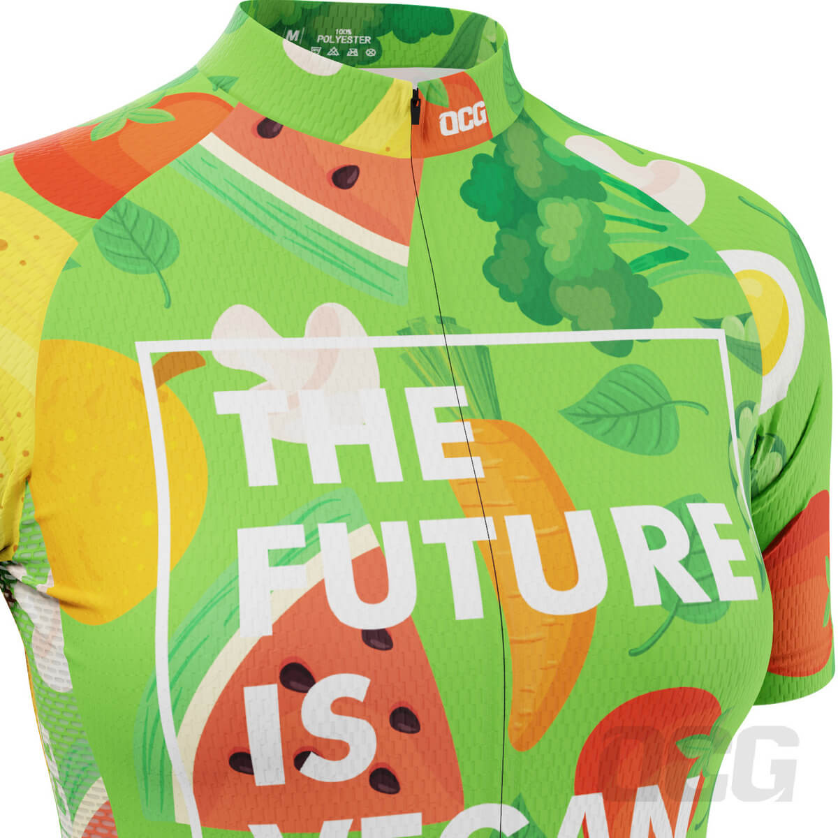 Women's The Future is Vegan Short Sleeve Cycling Jersey
