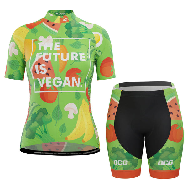 Women's The Future is Vegan 2 Piece Cycling Kit