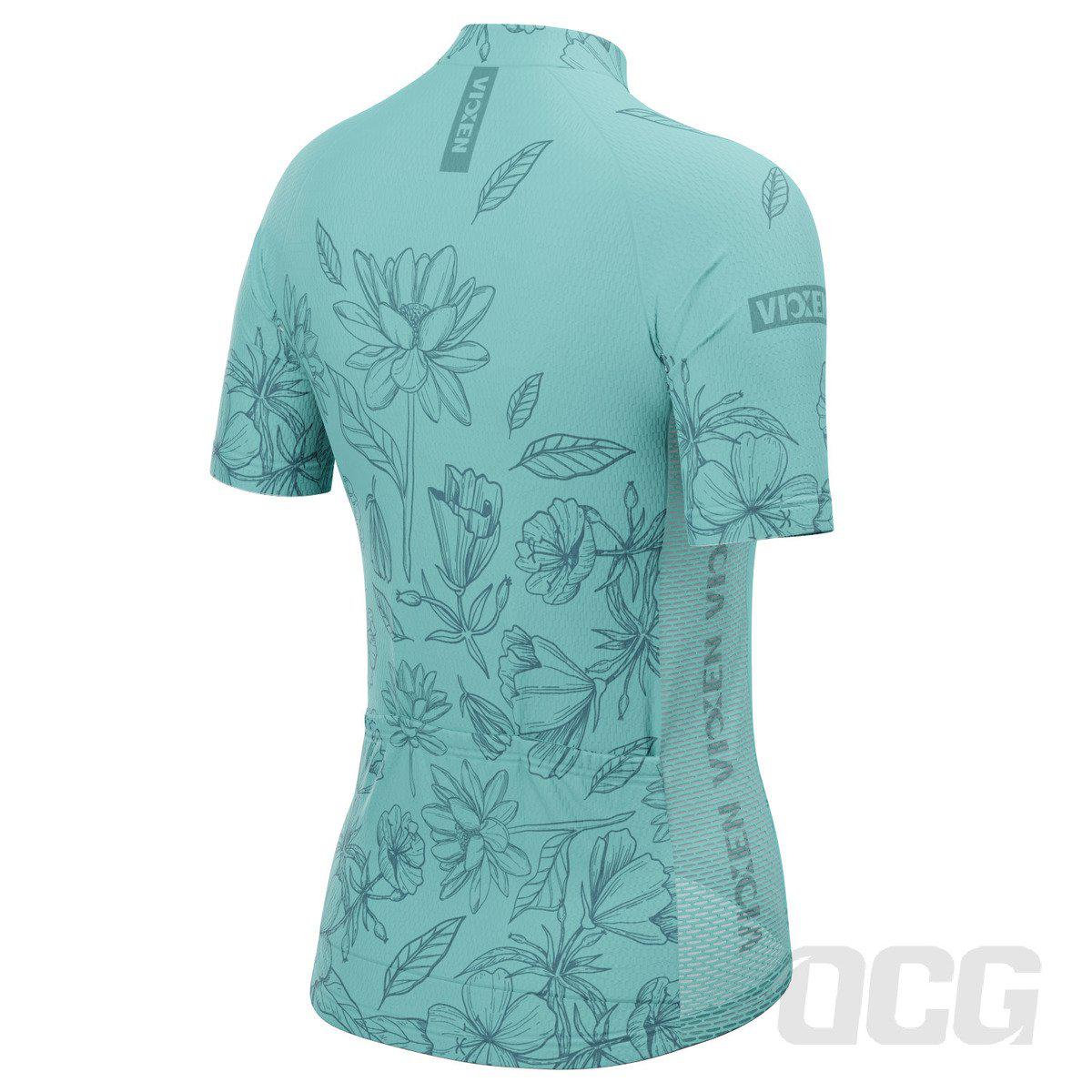 Women's Flower Power Short Sleeve Cycling Jersey