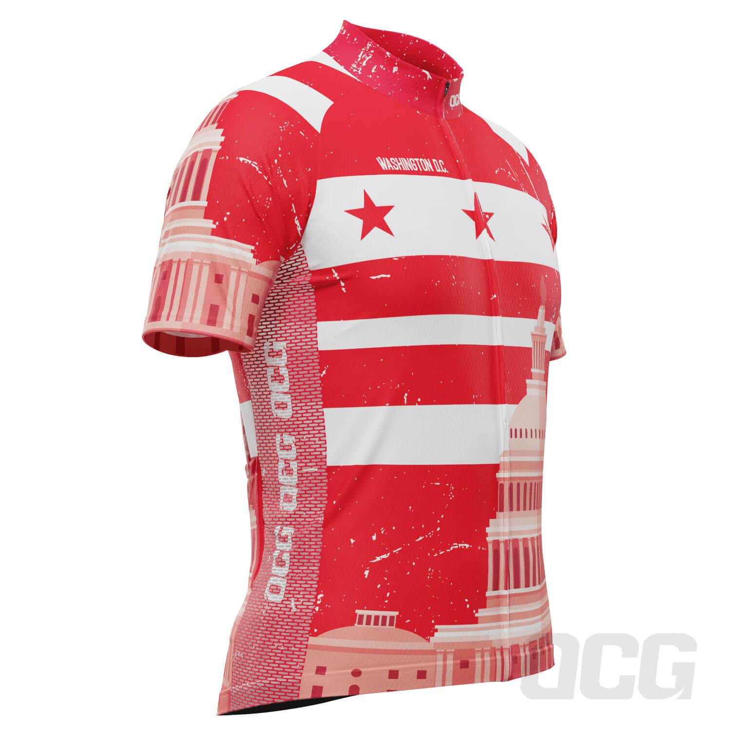 Men's Washington D.C. US District Icon Short Sleeve Cycling Jersey