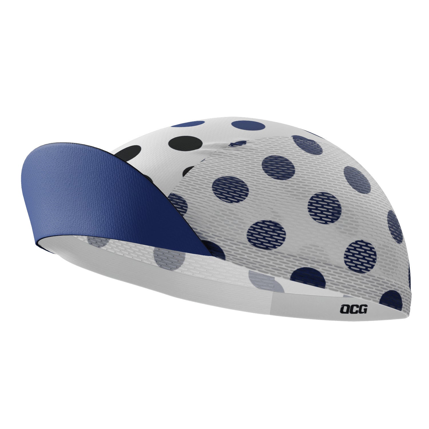 Unisex Red Polka Dots on White Quick Dry Cycling Cap
