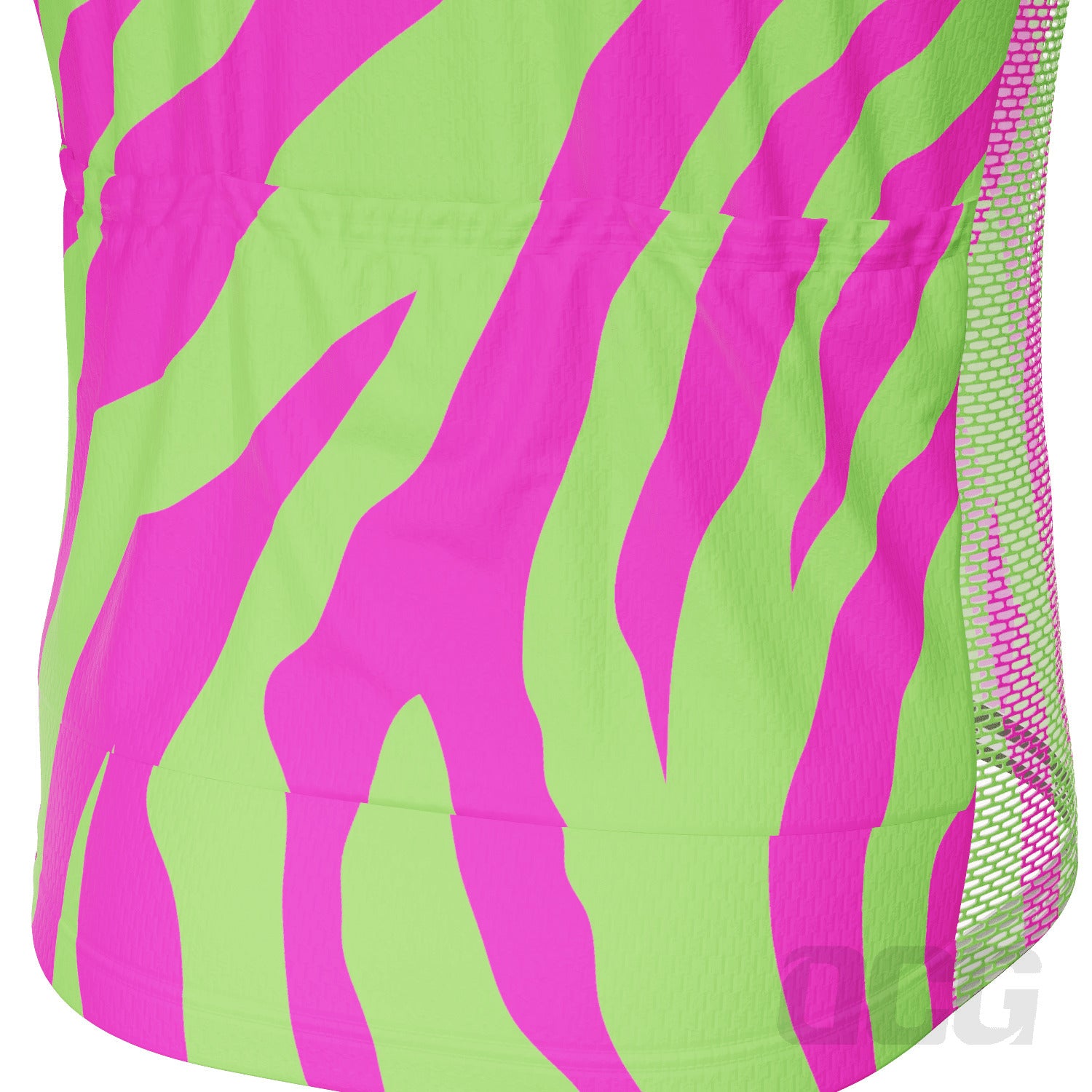 Men's Green & Pink Tiger Print 2 Piece Cycling Kit