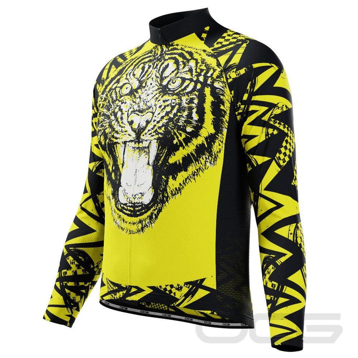 Men's Wild Tiger Long Sleeve Cycling Jersey
