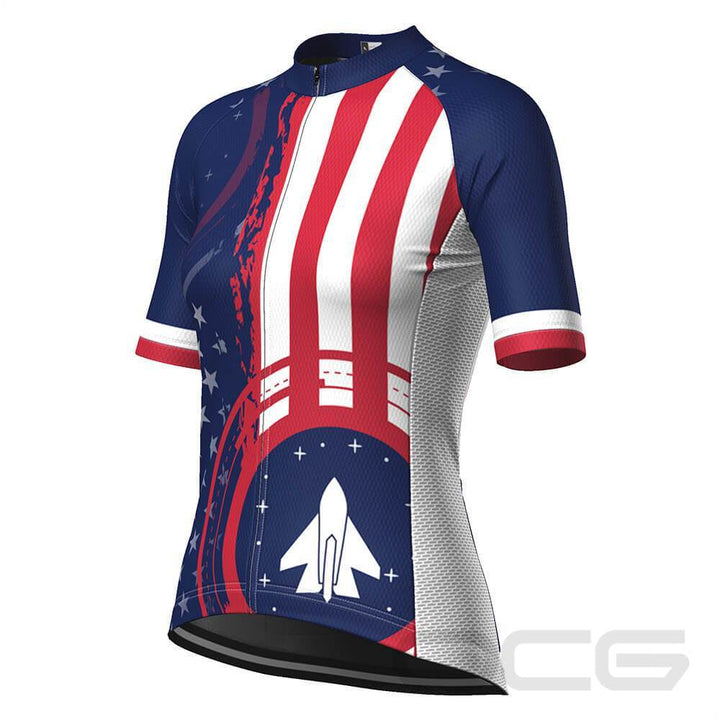 Women's Air Force American Flag Armed Forces Cycling Jersey