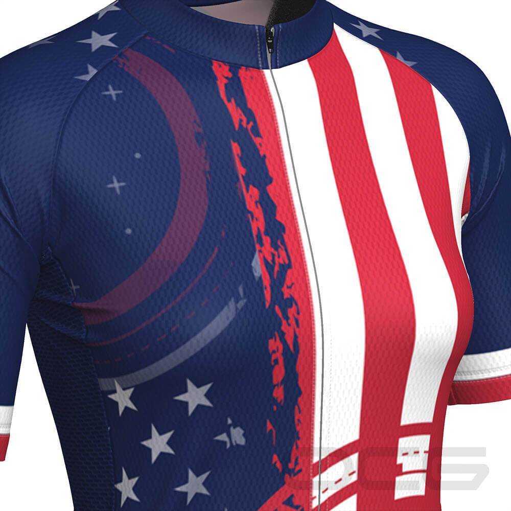 Women's Air Force American Flag Armed Forces Cycling Jersey