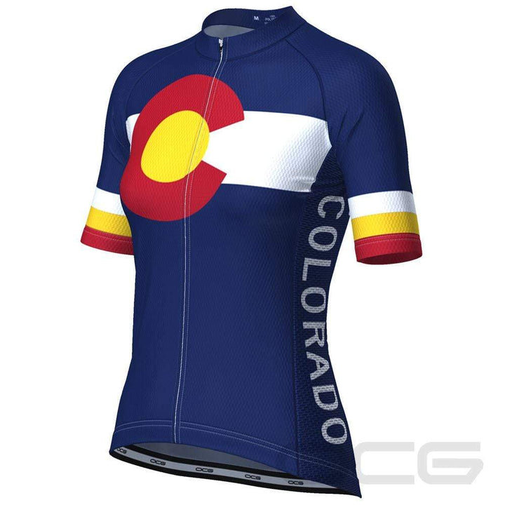 Women's Colorado USA State Short Sleeve Cycling Jersey