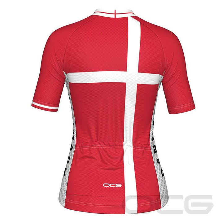 Women's Denmark National Pro Short Sleeve Cycling Jersey