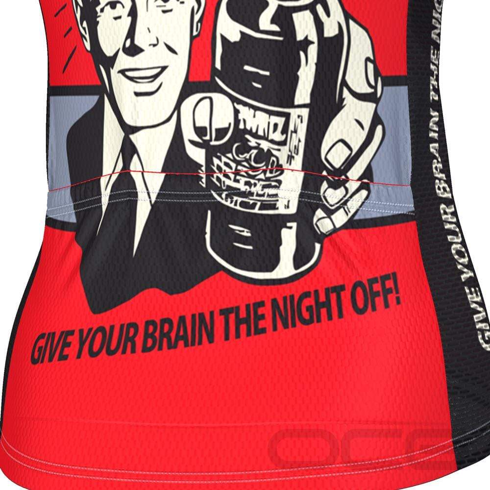 Women's Give Your Brain The Night Off Beer Cycling Jersey