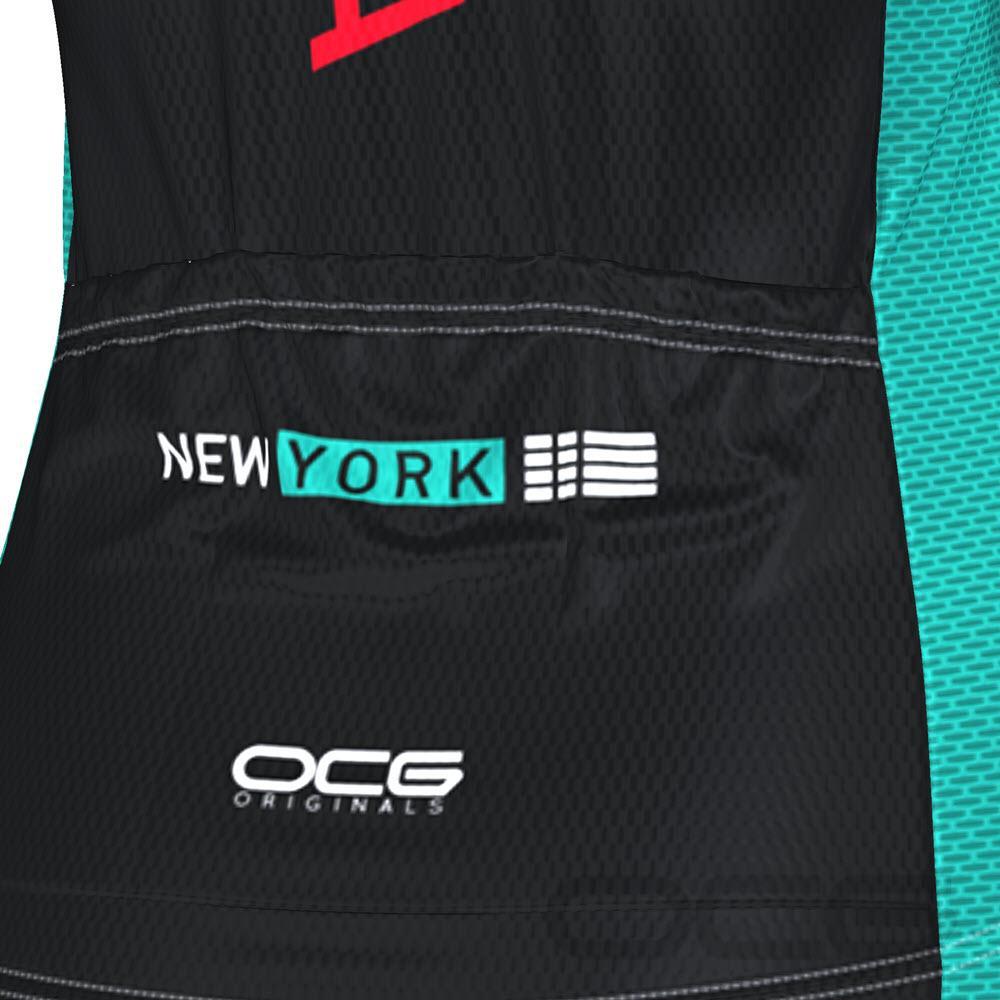 Women's New York USA Techno Short Sleeve Cycling Jersey