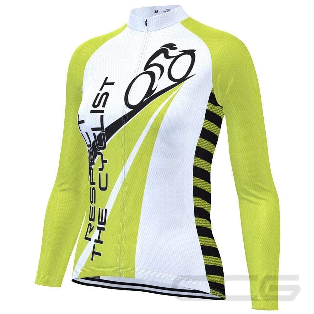 Women's Respect the Cyclist Long Sleeve Cycling Jersey