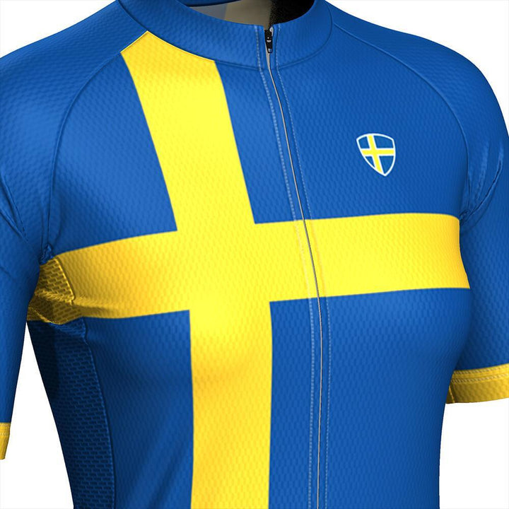 Women's Sweden Swedish Flag Pro-Band Cycling Kit