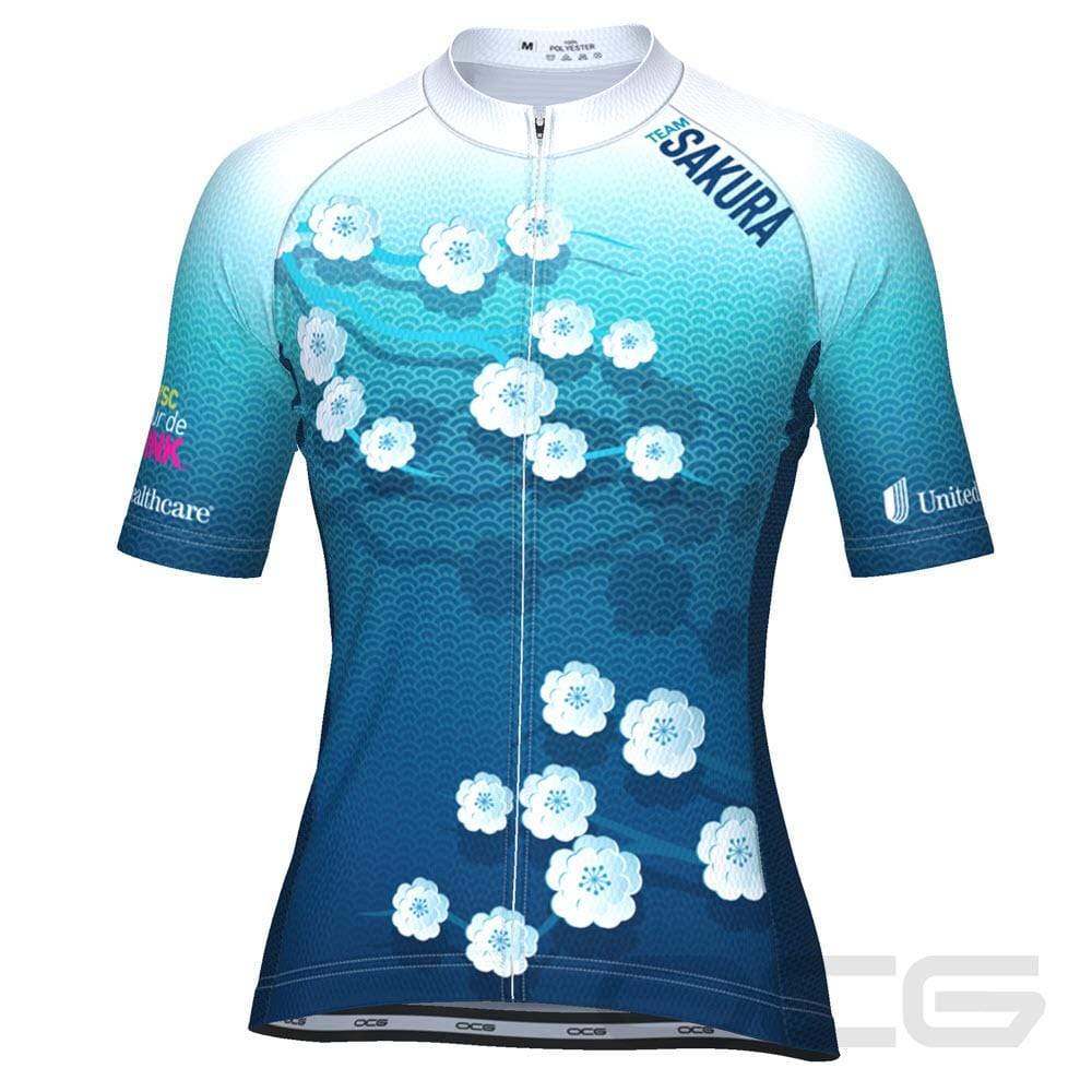 Women's Team Sakura Short Sleeve Cycling Jersey