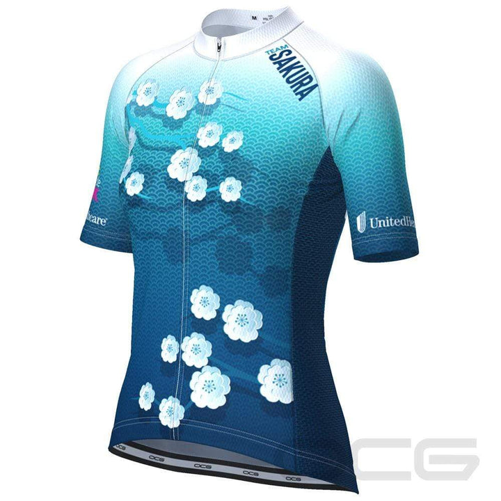 Women's Team Sakura Short Sleeve Cycling Jersey