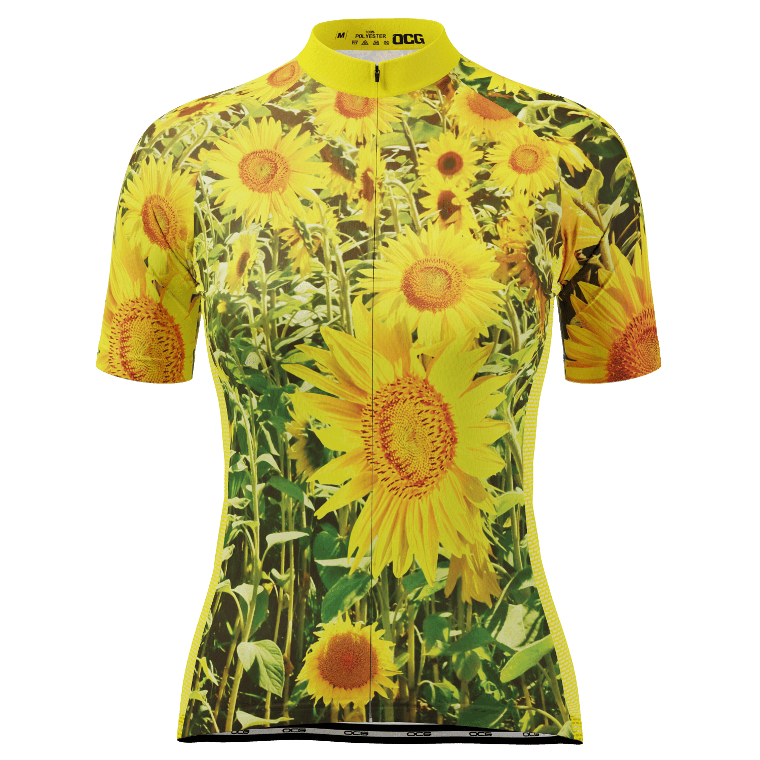 Women's Sunflowers Short Sleeve Cycling Jersey
