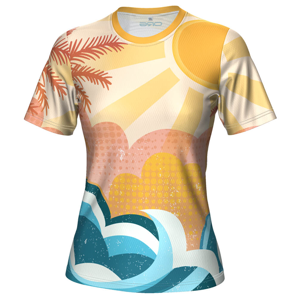 ORG Tropical Sunrise Women's Technical Running Shirt