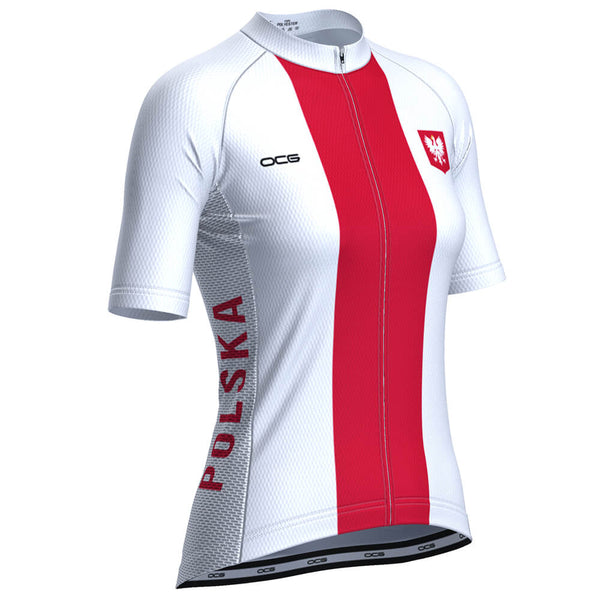 Women's Poland Polska National Flag Cycling Jersey