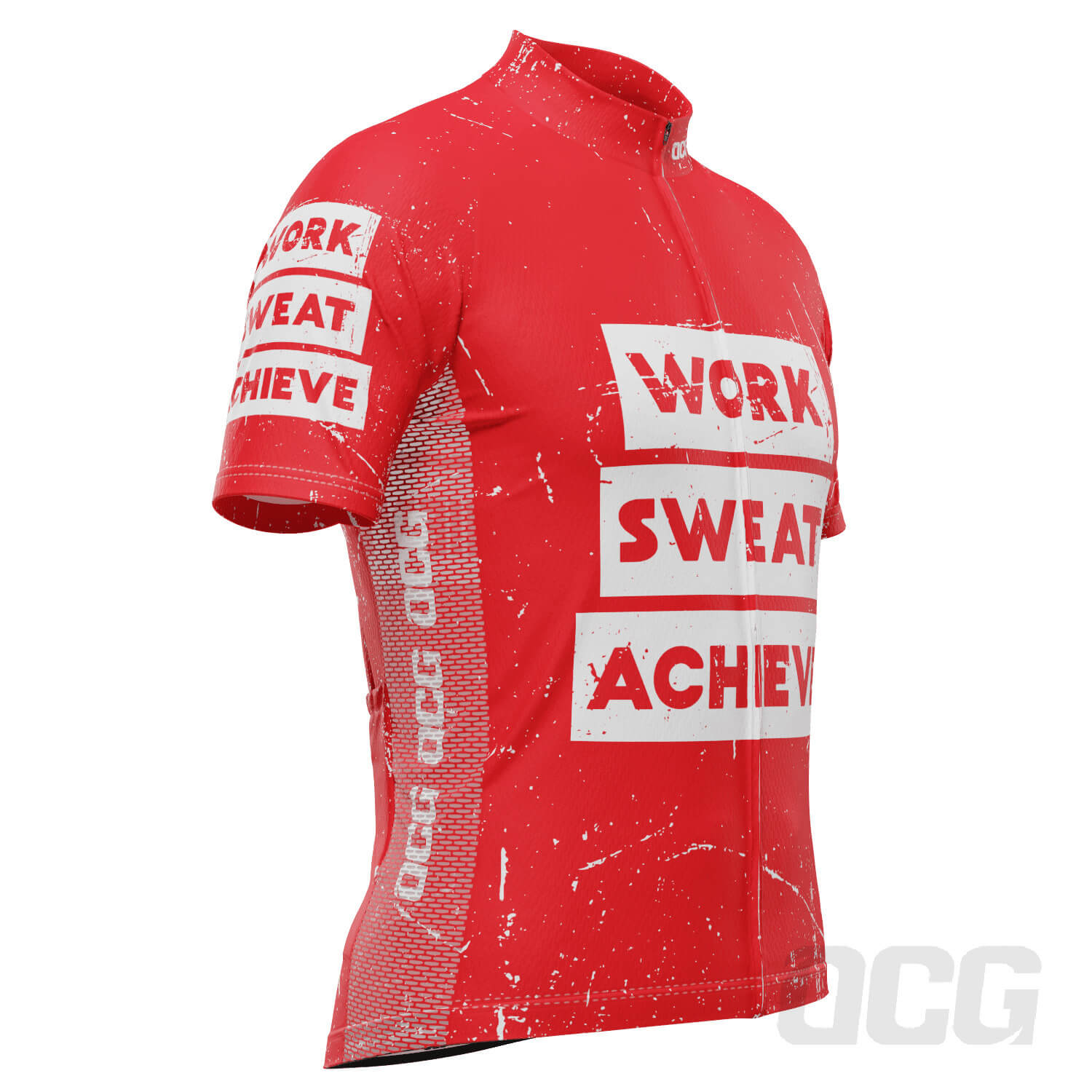 Men's Work Sweat Achieve Short Sleeve Cycling Jersey