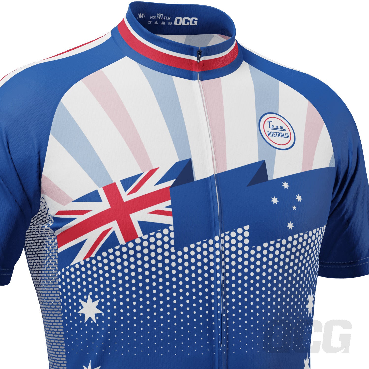 Men's World Countries Team Australia Icon Short Sleeve Cycling Jersey