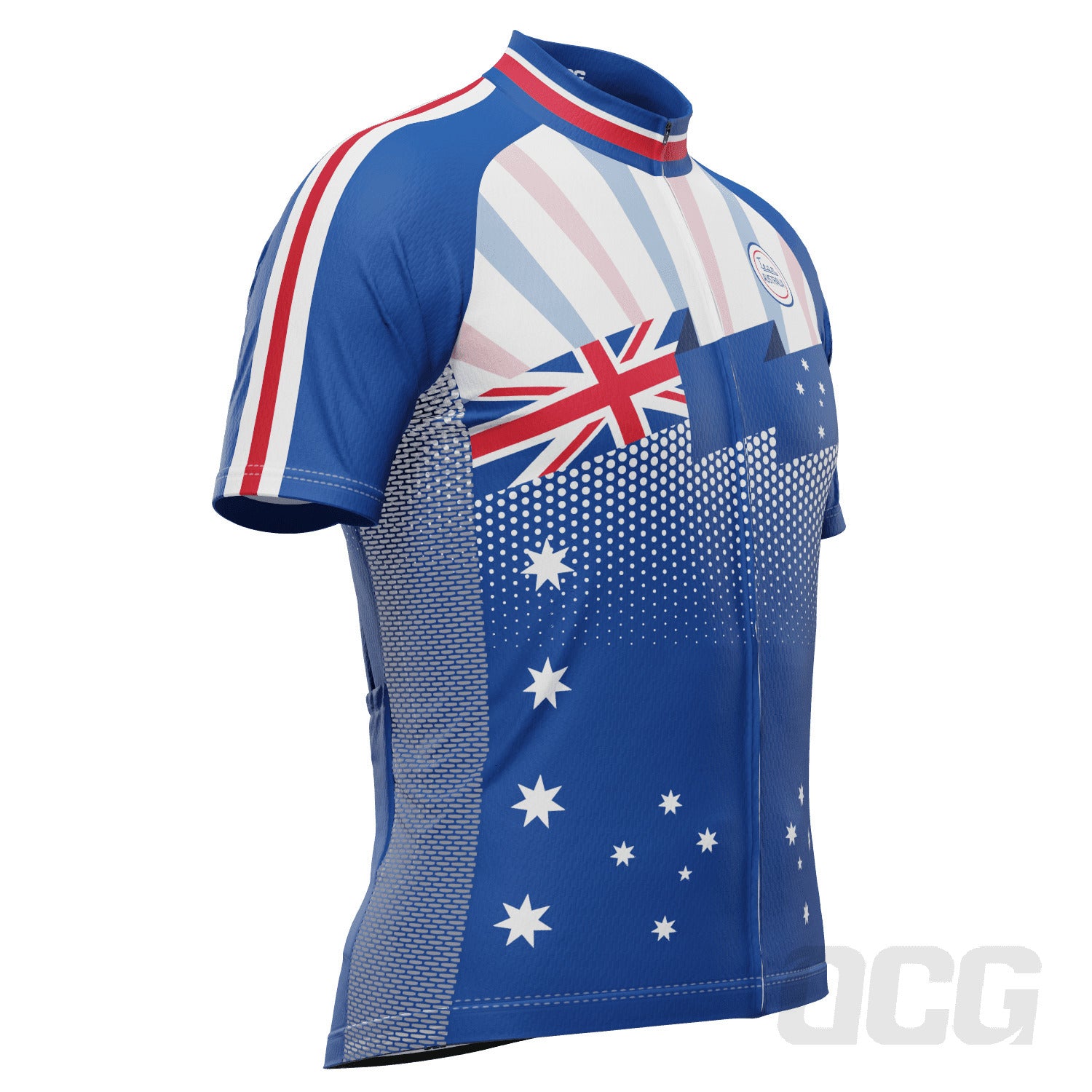 Men's World Countries Team Australia Icon Short Sleeve Cycling Jersey