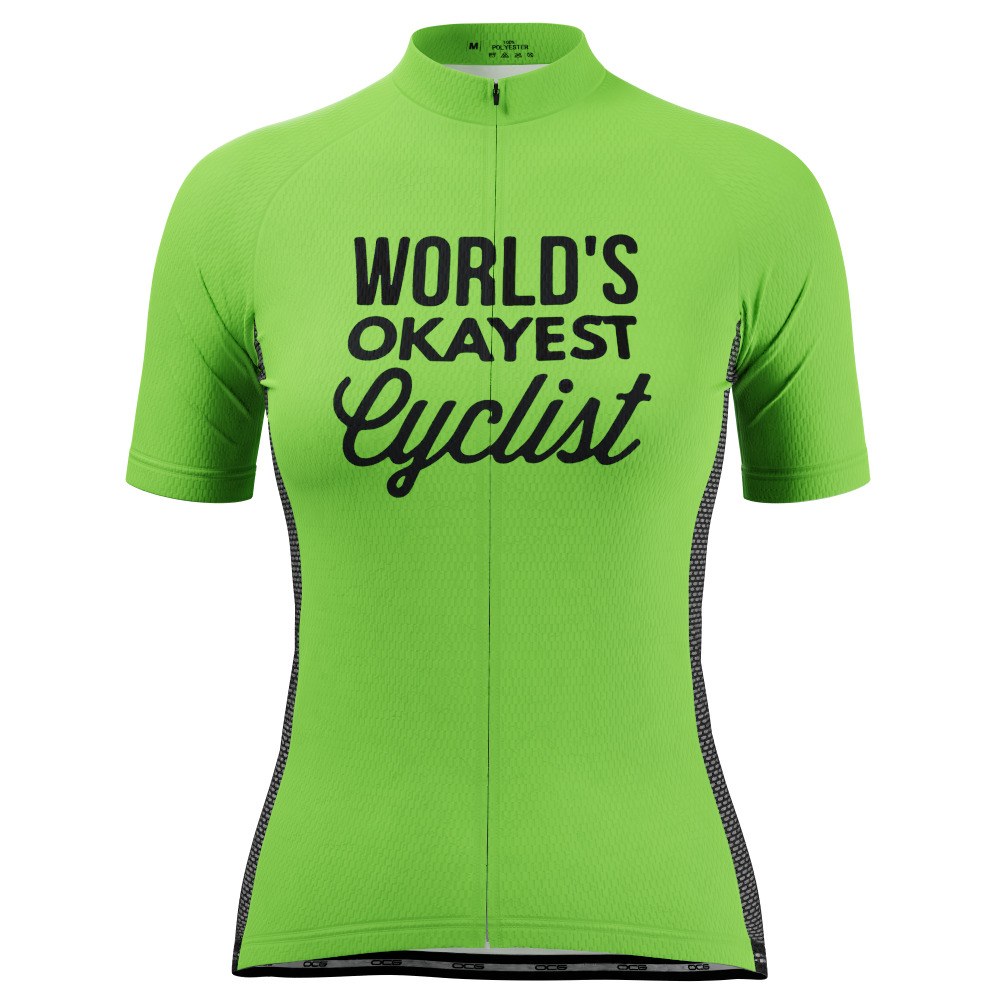 Women's World's Okayest Cyclist High Viz Cycling Jersey