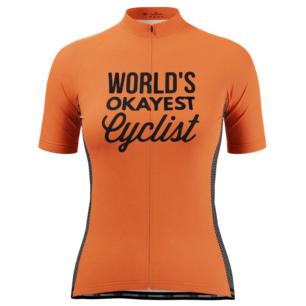 Women's World's Okayest Cyclist High Viz Cycling Jersey
