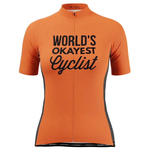 Women's World's Okayest Cyclist High Viz Cycling Jersey