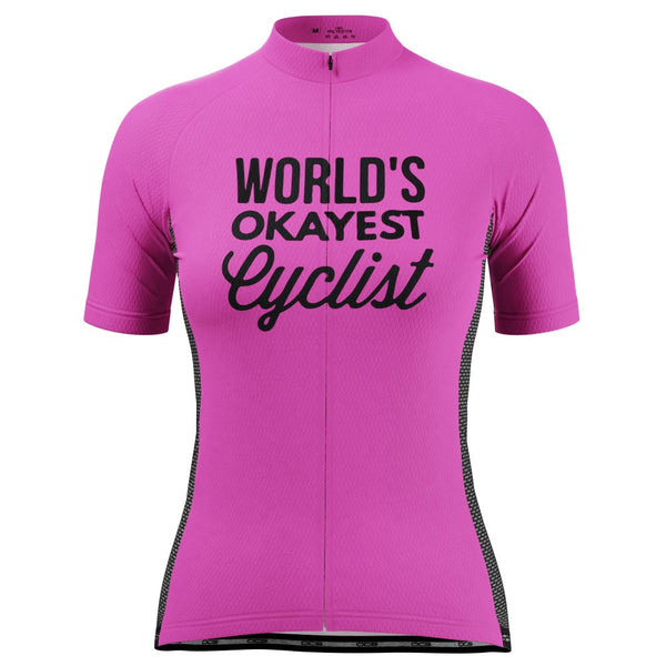 Women's World's Okayest Cyclist High Viz Cycling Jersey