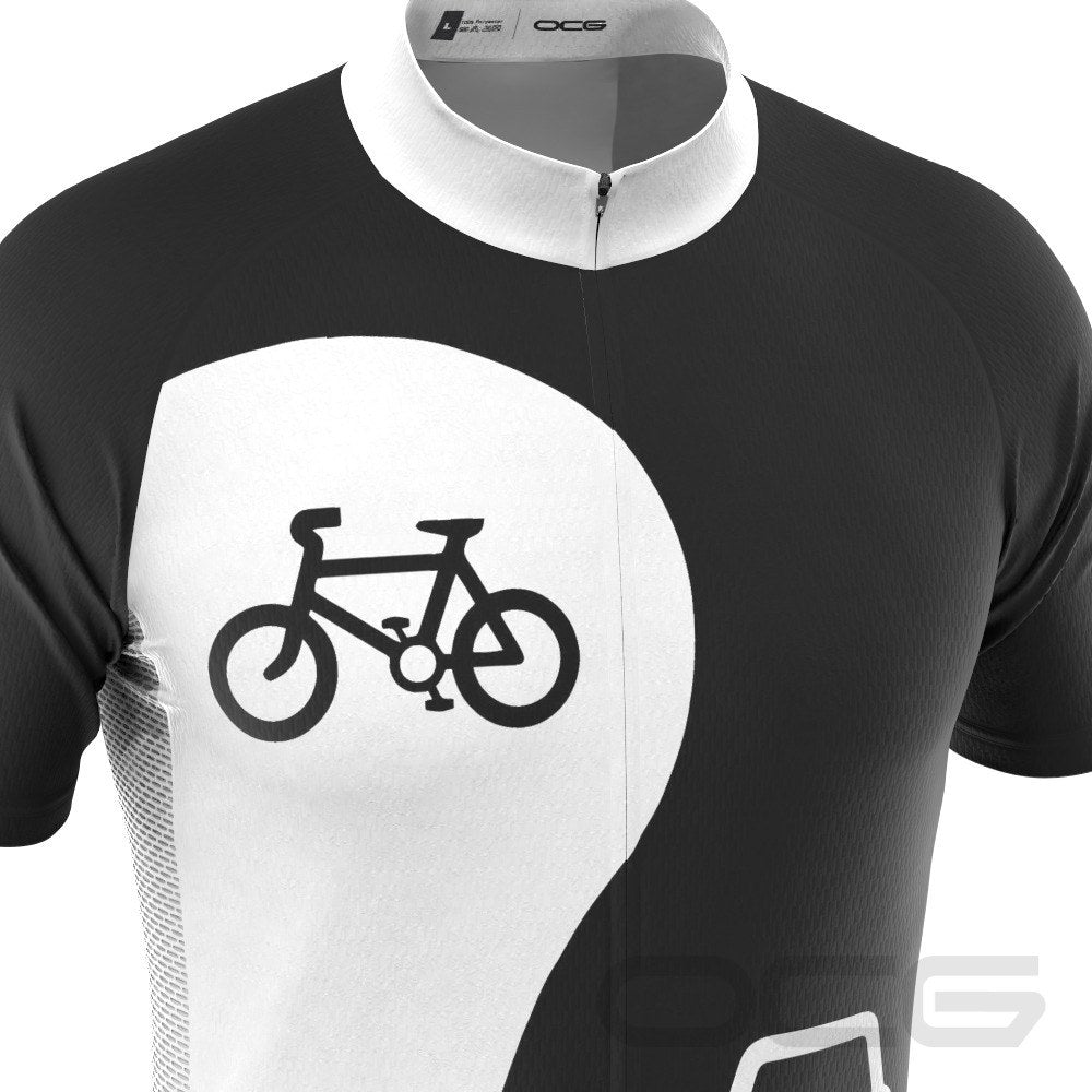 Men's Yin and Yang Coexist Short Sleeve Cycling Jersey